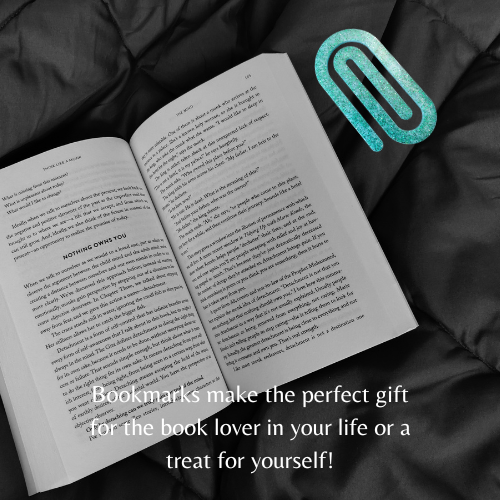 Light Blue with Green Glitter Jumbo Paperclip