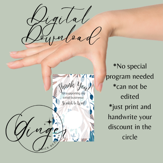 Natural Theme Scratch-Off Ticket