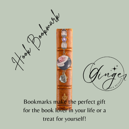 Pink Rose Hook Bookmark