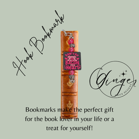 Bacon My Heart Hook Bookmark