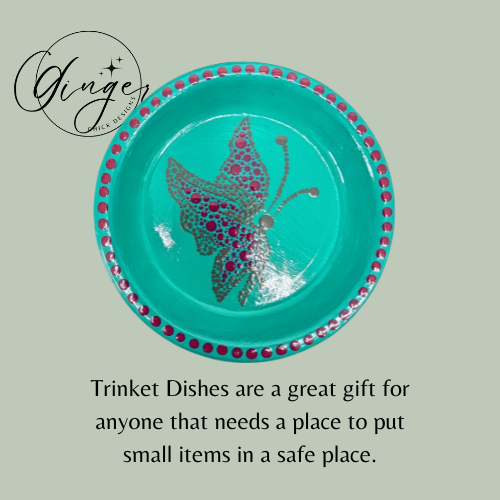 Dot Friend Pink Butterfly Trinket Dish