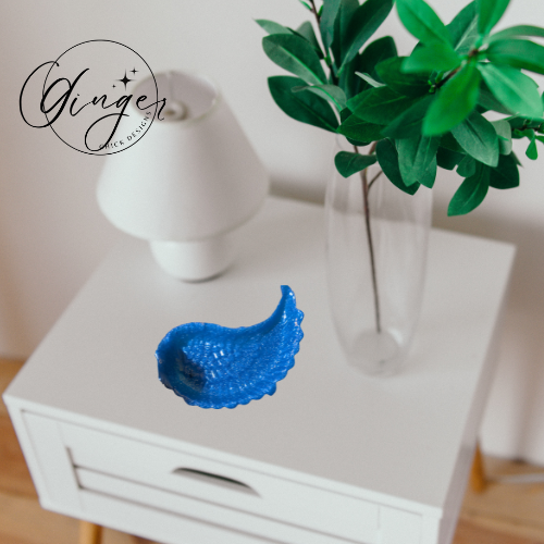 Blue Angel Wing Trinket Dish