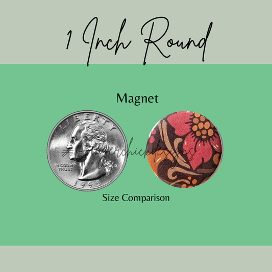 70s Wallpaper Button Magnets