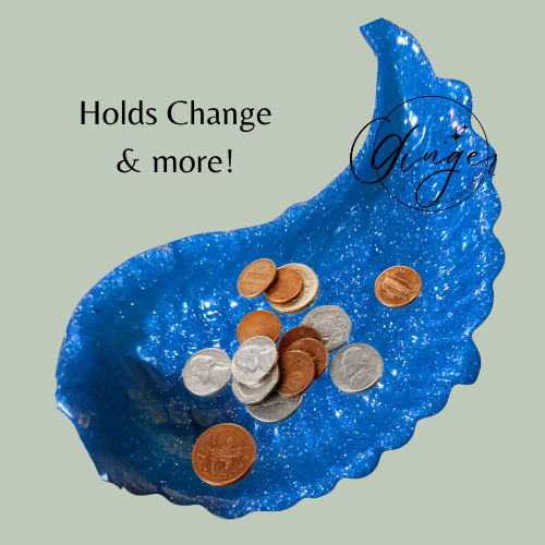 Blue Angel Wing Trinket Dish