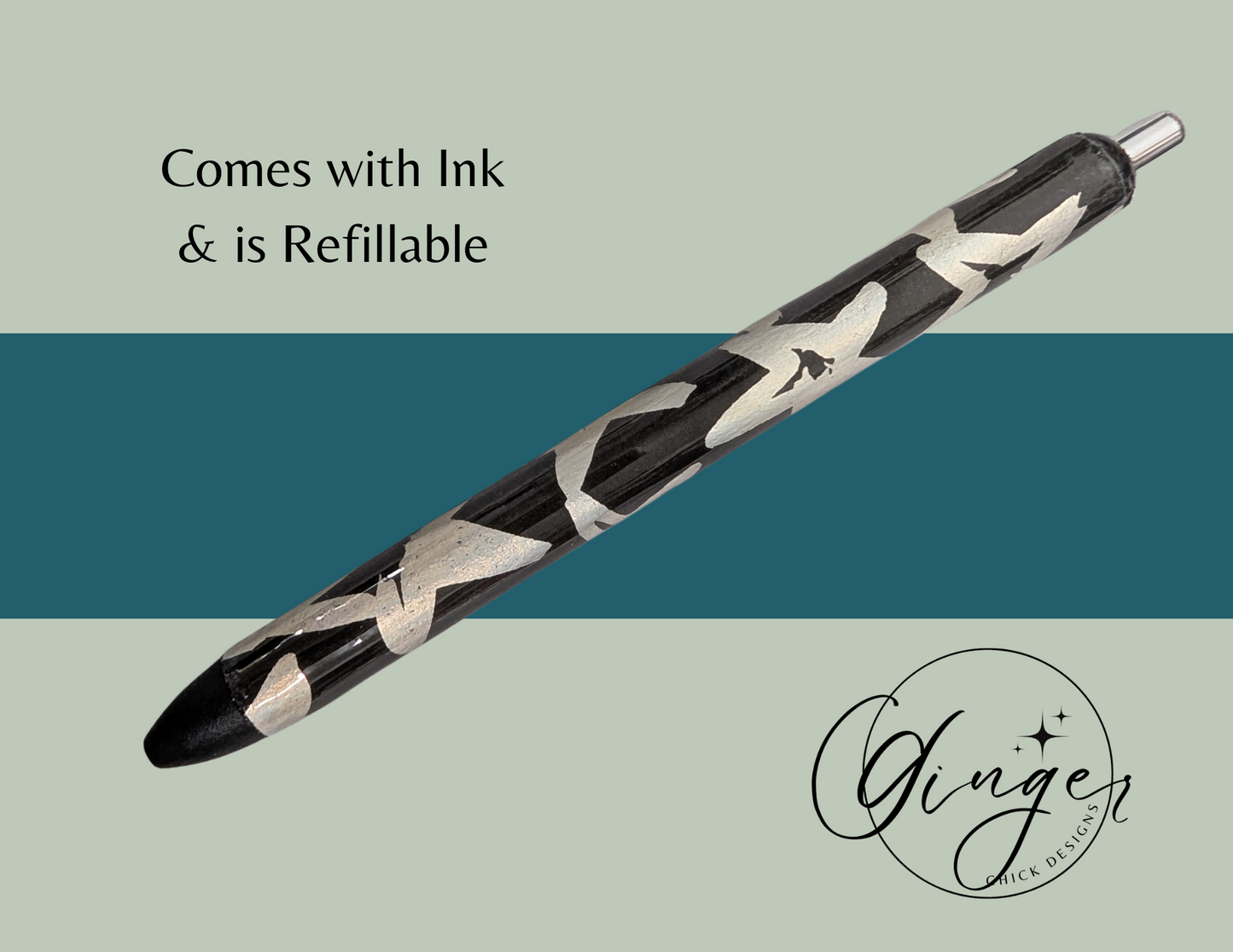 80's Silver Stars Ink Joy Gel Pen