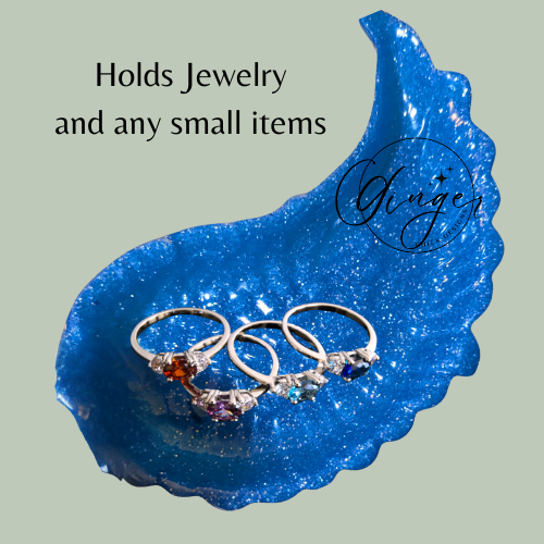 Blue Angel Wing Trinket Dish