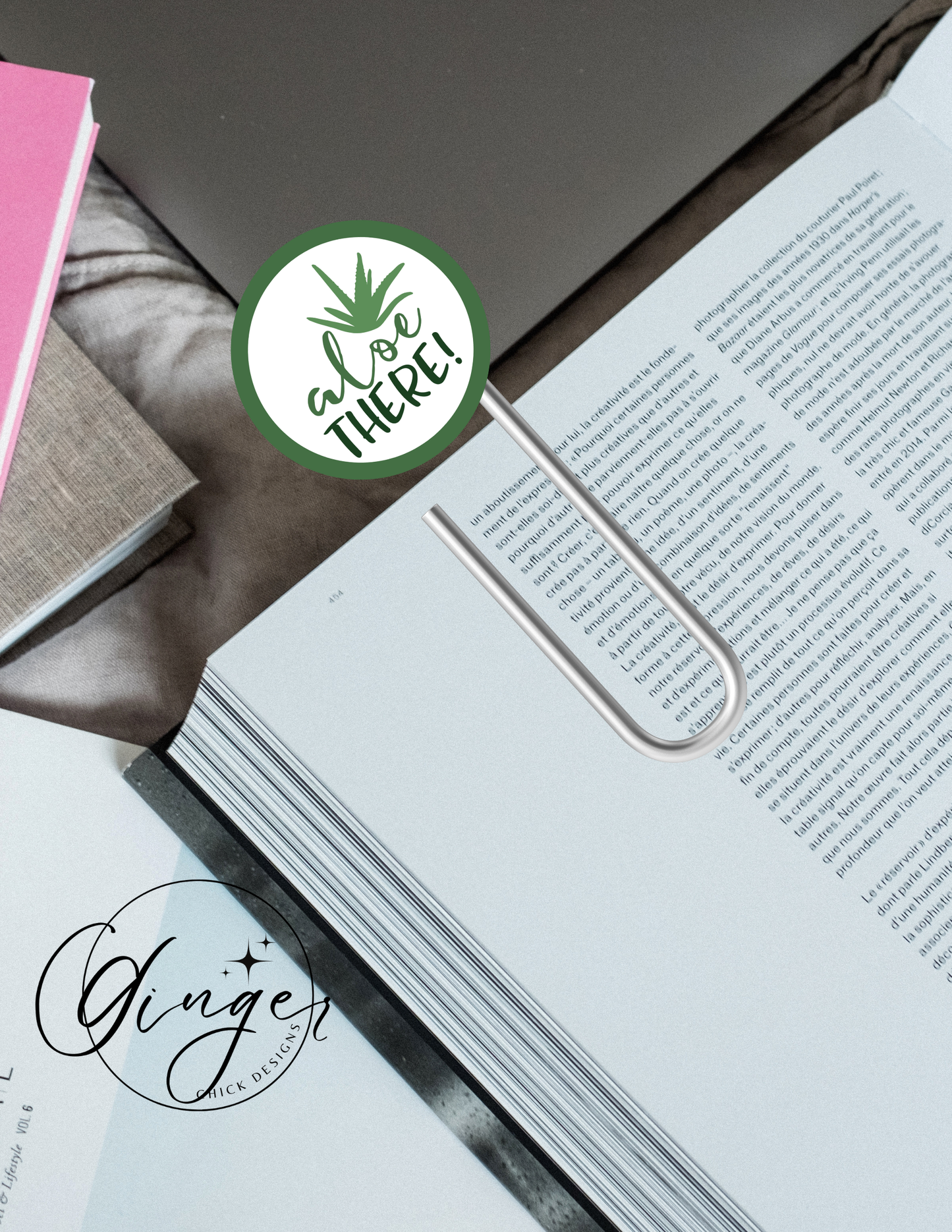Aloe There! 3-Inch Paperclip Bookmark