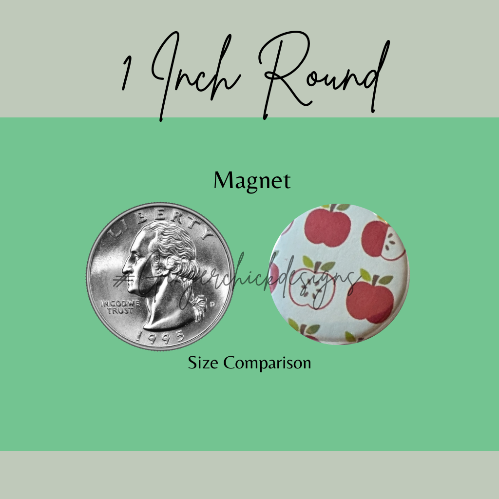 Apples Button Magnets