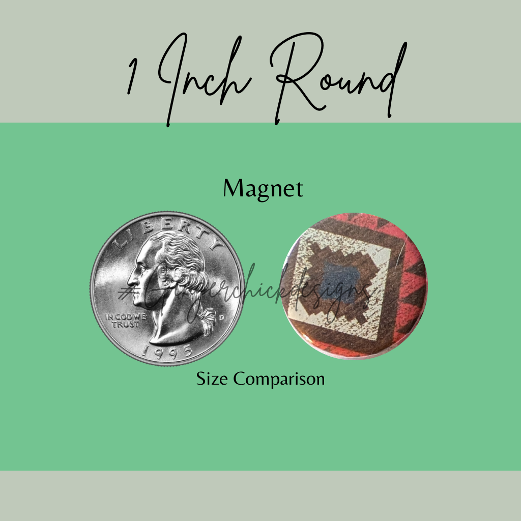Aztec Button Magnets