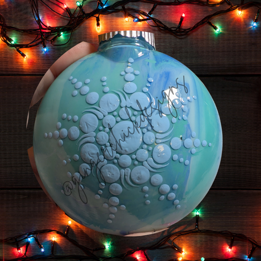 Mandala Art Round Disc Ornament – One of a Kind