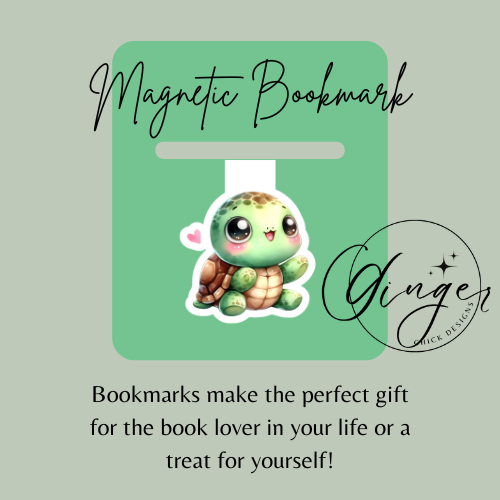 Baby Turtle Magnetic Bookmark