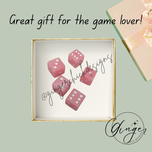 Baby Pink Small D6 Dice Set