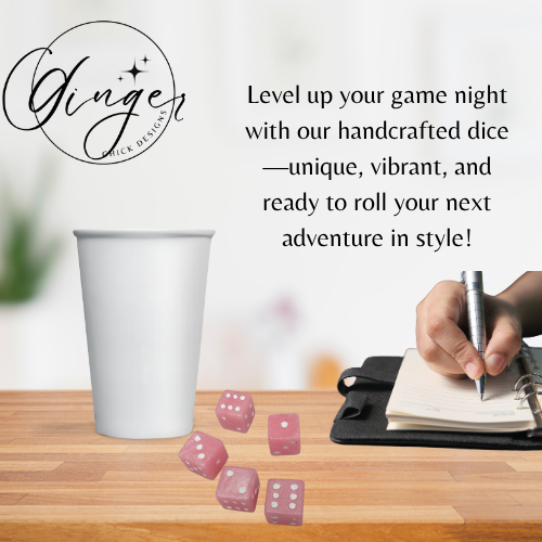 Baby Pink Small D6 Dice Set