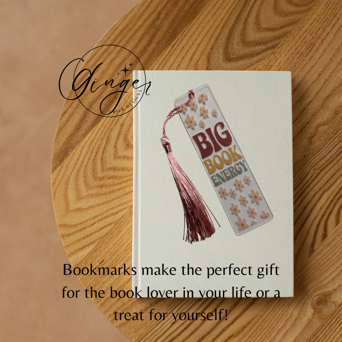 Big Book Energy Acrylic Bookmarks
