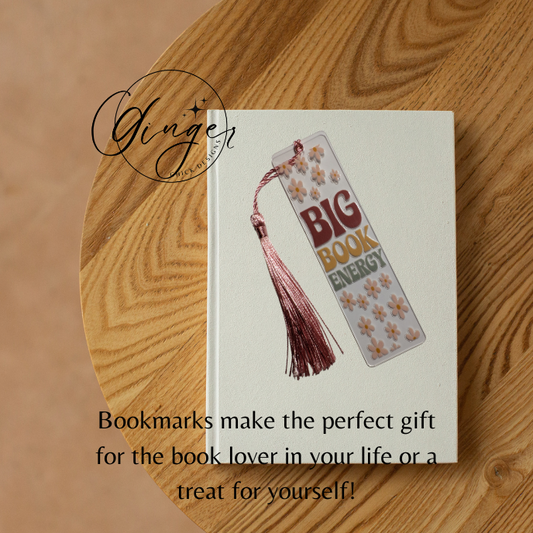 Big Book Energy Acrylic Bookmarks