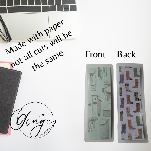 Birdhouses Laminated Bookmark