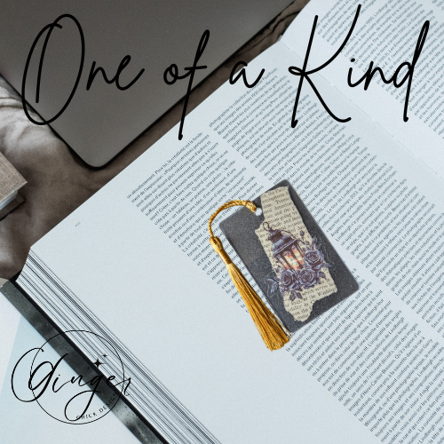 Black Hanging Lantern Dictionary Acrylic Bookmark