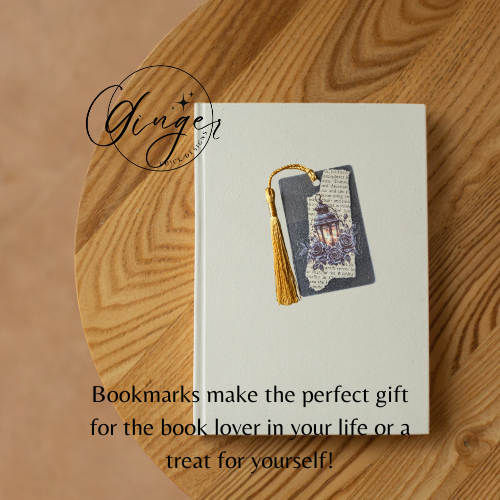 Black Hanging Lantern Dictionary Acrylic Bookmark
