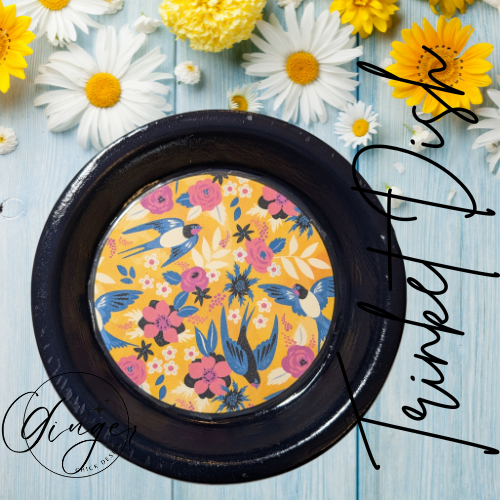 Blue Birds Trinket Dish