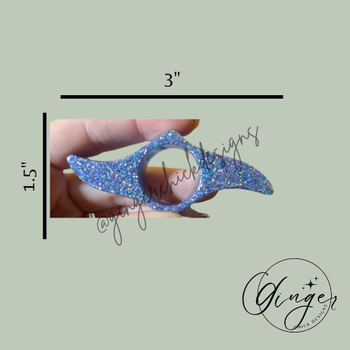Blue Diamond Wave Thumb Bookmark