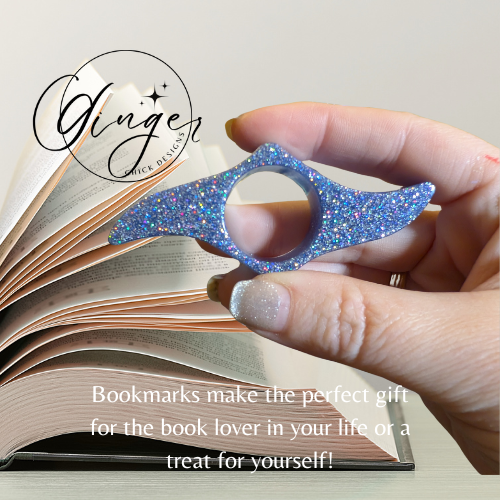 Blue Diamond Wave Thumb Bookmark