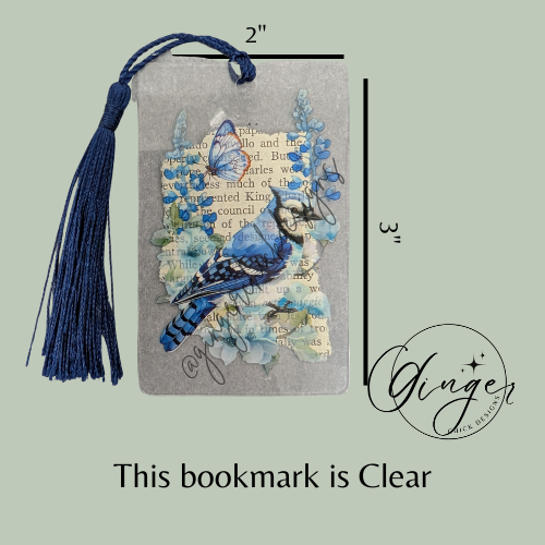 Blue Jay Dictionary Acrylic Bookmark