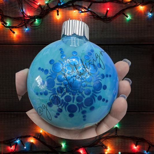 Mandala Art Round Disc Ornament – One of a Kind