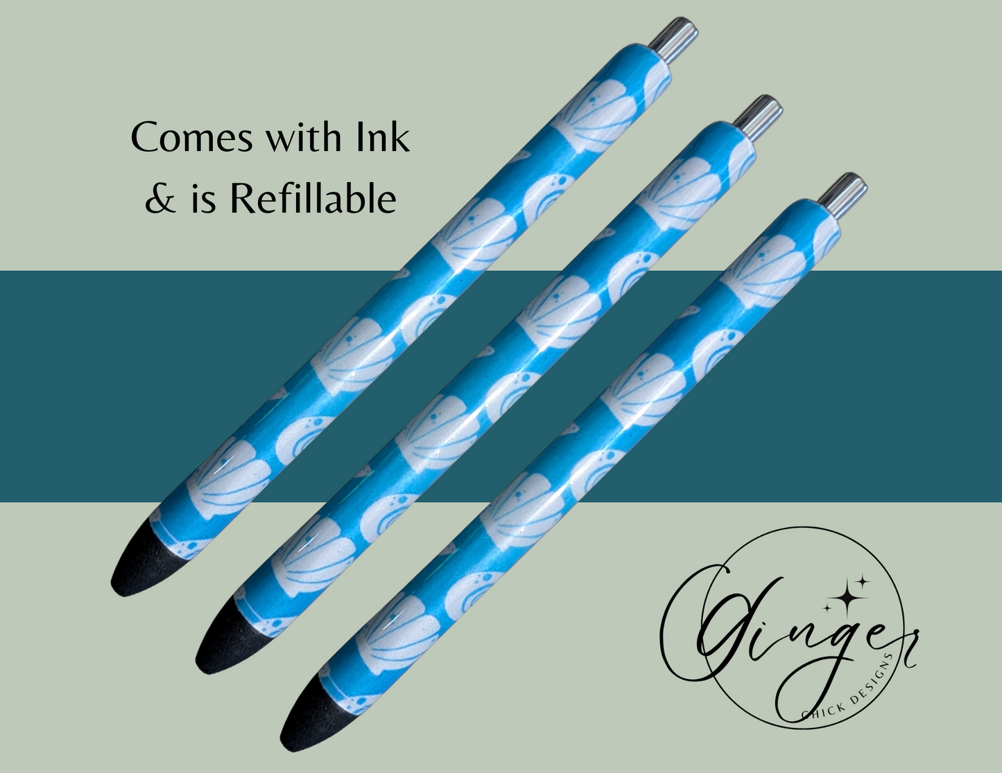 Blue Sea Shells Ink Joy Gel Pen