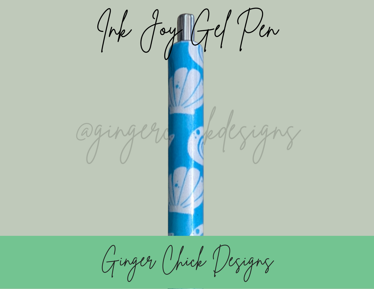 Blue Sea Shells Ink Joy Gel Pen