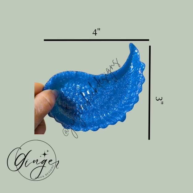 Blue Angel Wing Trinket Dish