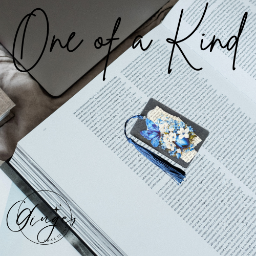 Blue Bouquet Dictionary Acrylic Bookmark