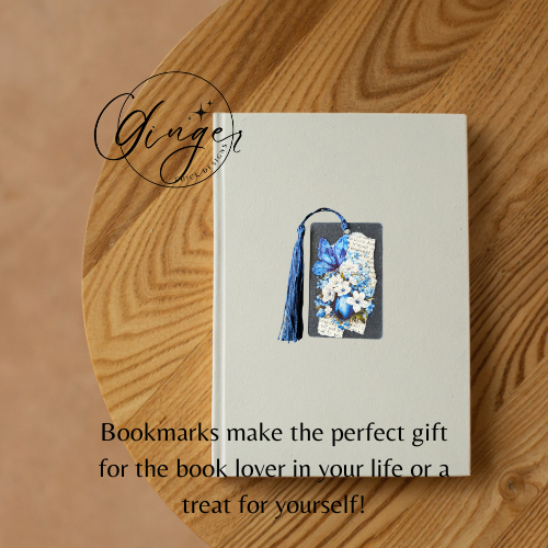 Blue Bouquet Dictionary Acrylic Bookmark