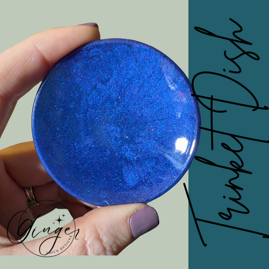Blue Mini Round Trinket Dish