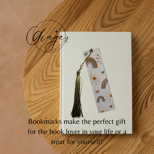 Boho Rainbow Acrylic Bookmarks