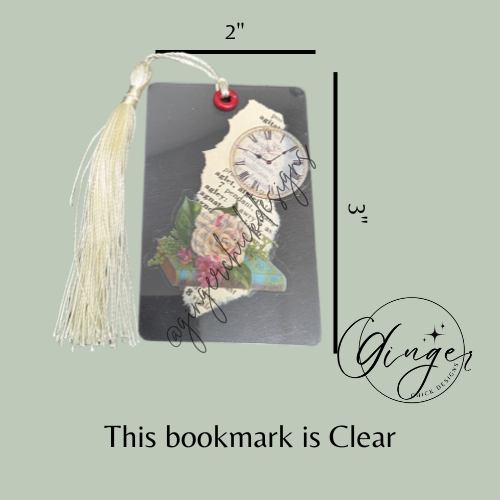 Book Time Dictionary Acrylic Bookmark