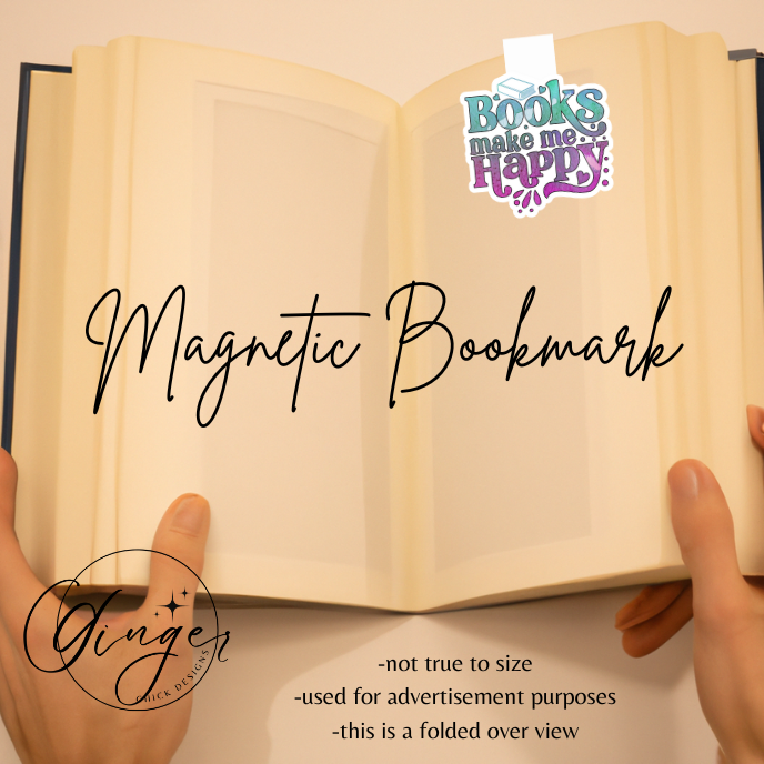 Books Make Me Happy Magnetic Bookmark