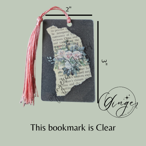 Bridal Bouquet Dictionary Acrylic Bookmark