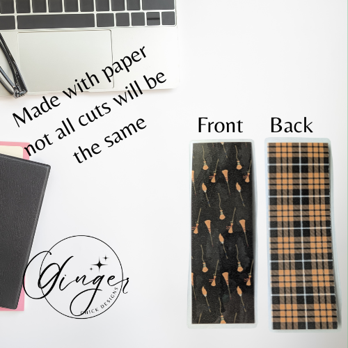 Broom Sticks Laminated Bookmark