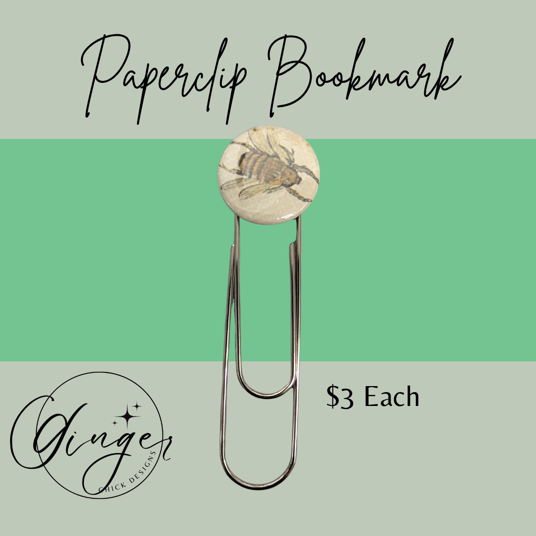 Bumble Bee 3-Inch Paperclip Bookmark