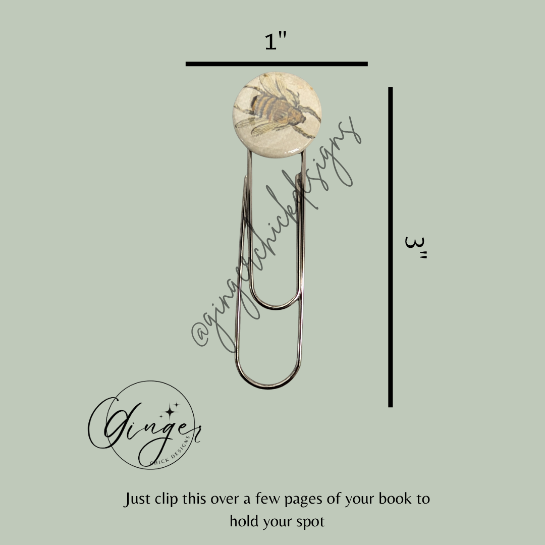 Bumble Bee 3-Inch Paperclip Bookmark