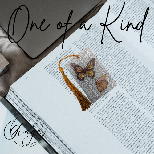 Butterfly Lace Dictionary Acrylic Bookmark