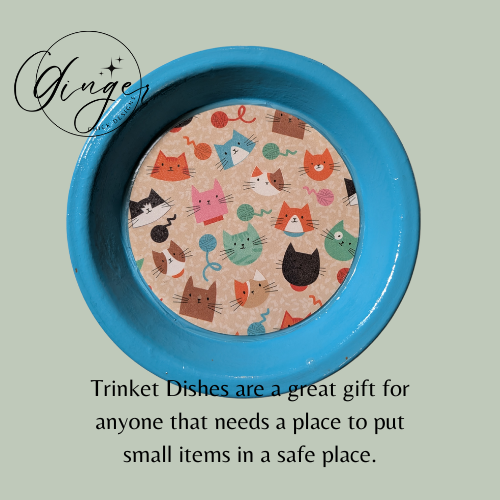 Cat Head Trinket Dish