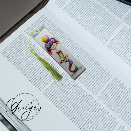 Circus Dog Acrylic Bookmark