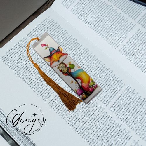 Circus Fox Acrylic Bookmark