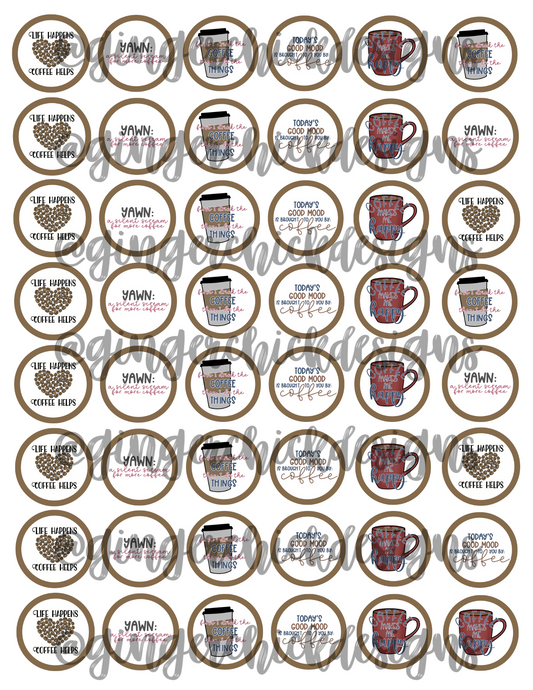 Coffee Helps Bottle Cap Images