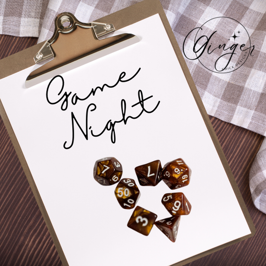 Copper Pearl Dice Set