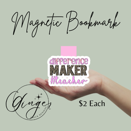 Difference Maker Magnetic Bookmark
