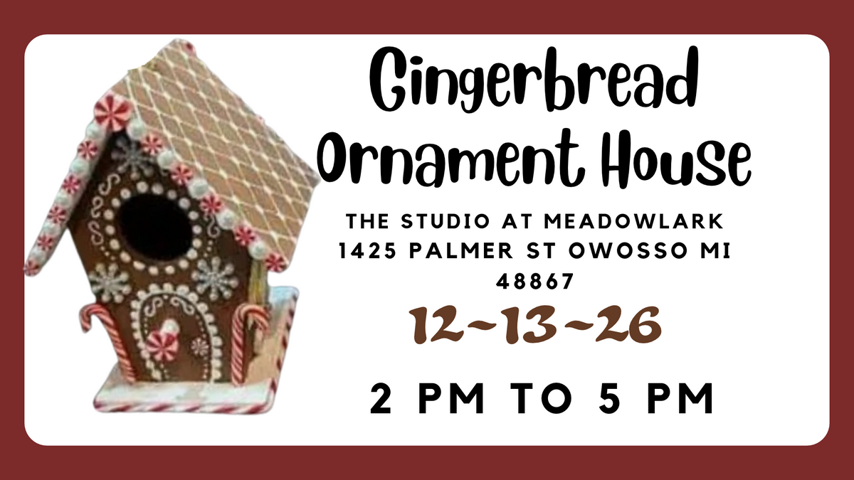 Gingerbread Ornament House Workshop