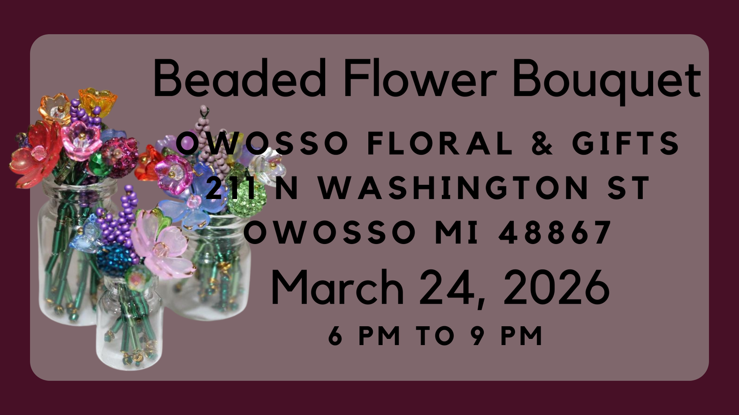 Bead Flower Vase Workshop 7-21