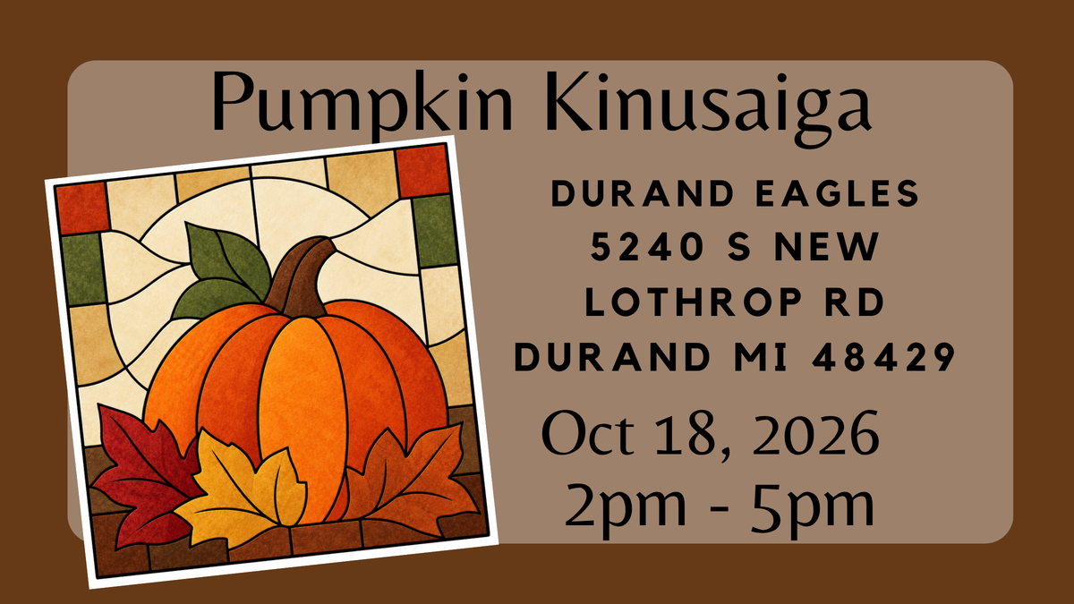 Pumpkin Kinusaiga Art Workshop - Durand